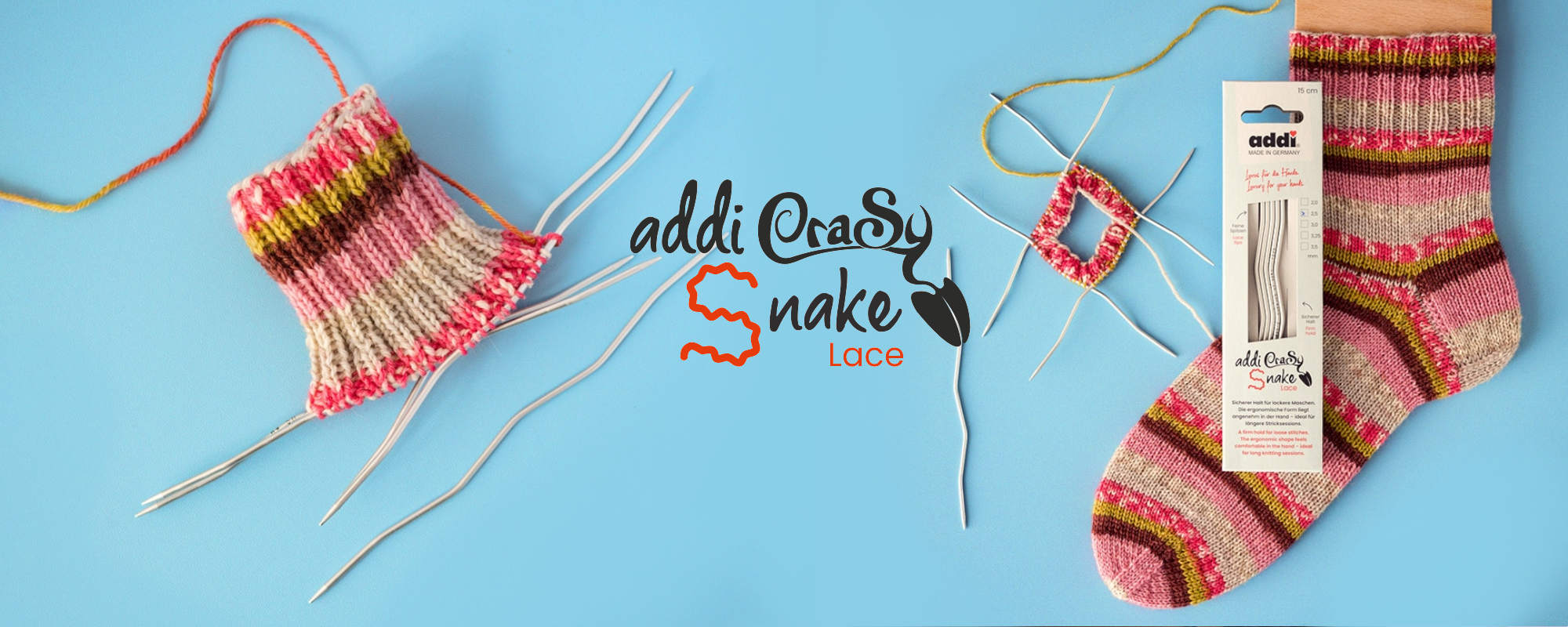 Ponožkové jehlice addiCraSySnake