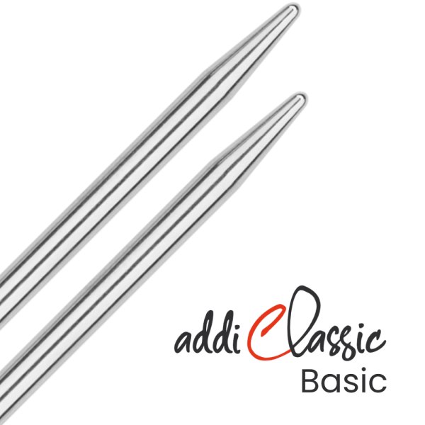 Oblé špičky Basic kruhových jehlic addi