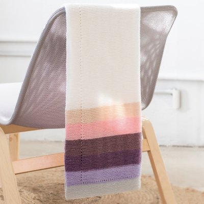 Sada příze Katia Baby Care Merino 503 smetanovo-fialová