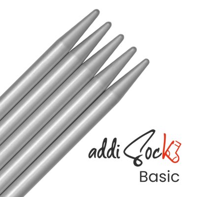 Oblé špičky Basic jehlic addiSock