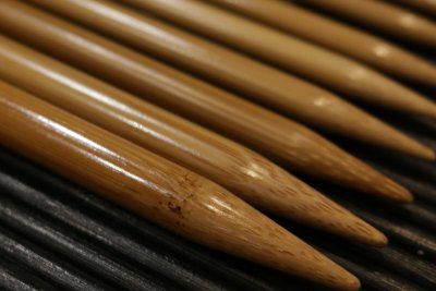 Detail špiček bambusových jehlic Koshitsu